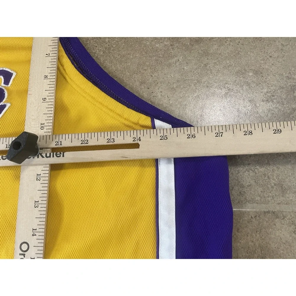 Nike Los Angeles Lakers Shaquille O'Neal #34 Sz 3XL 56 NBA Dri-FIT Yellow Jersey